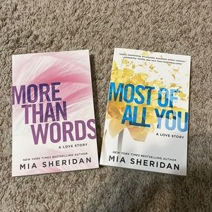 Book set by Mia Sheridan